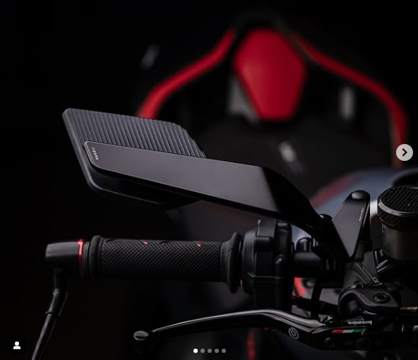 กระจกข้าง Rizoma stealth MAX สำหรับ Monster 937 มองชัด กระจกบานใหญ่ ตัดแสง พับได้