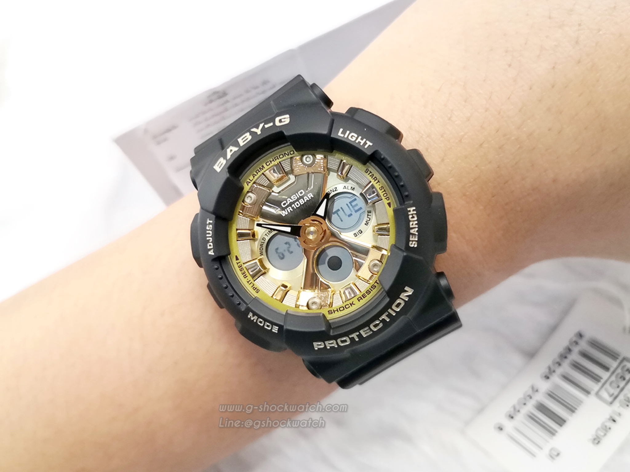 CASIO BABY-G นาฬิกาข้อมือ นาฬิกากันน้ำ นาฬิกาของแท้ ประกันศูนย์ CMG 1 ปี รุ่น BA-130-1A3