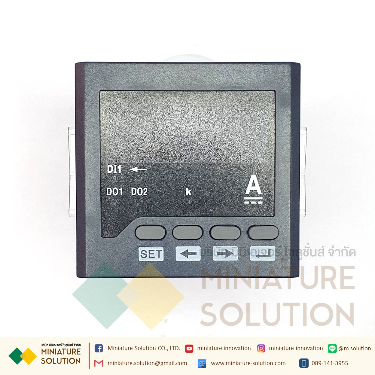 Power Meter RS485 Modbus-RTU [ขายดี] digital multi-function opening 72*72 [AZ1951-AK1Z] Single-phase DC ammeter