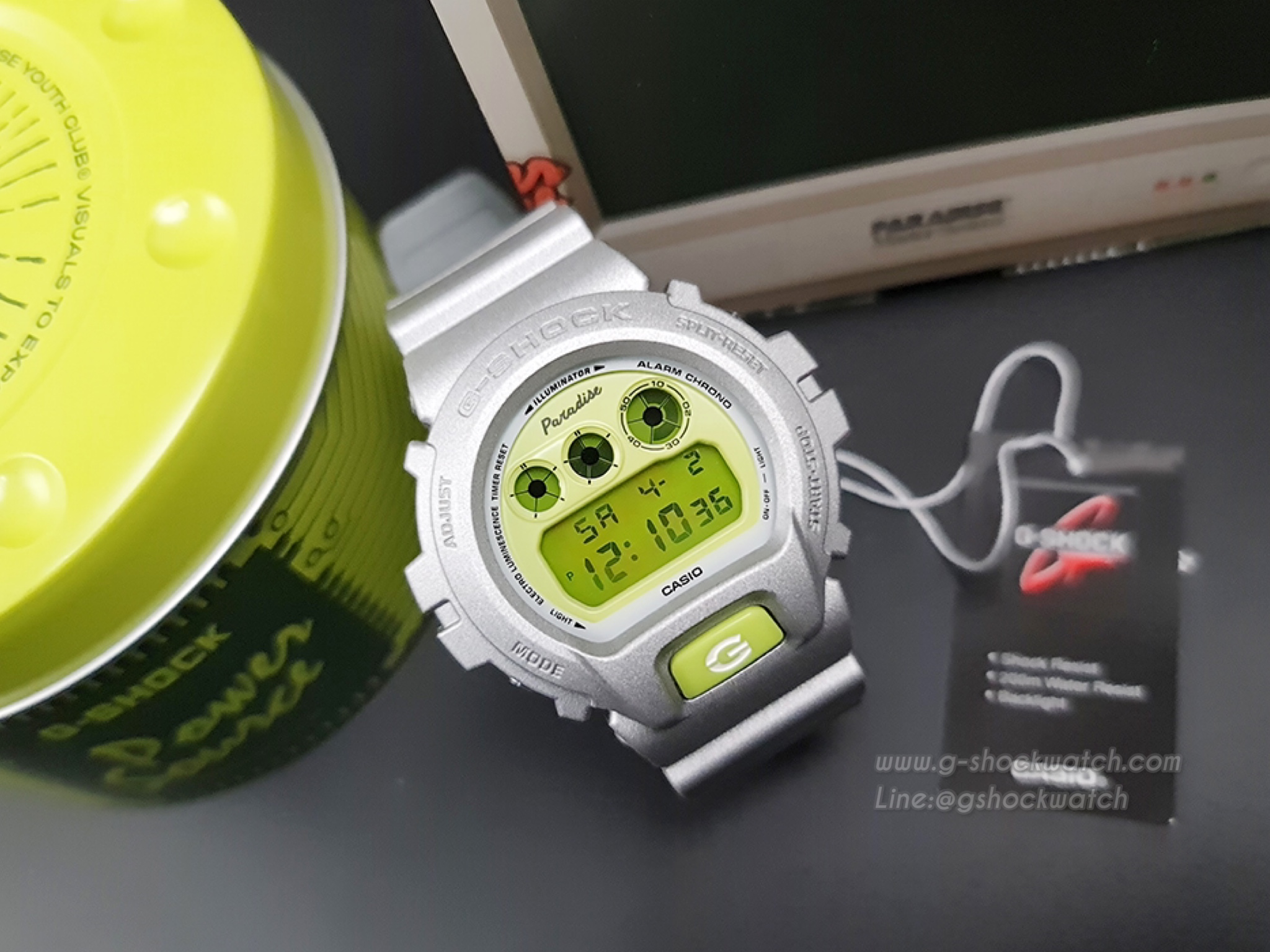 CASIO G-SHOCK นาฬิกาข้อมือ นาฬิกากันน้ำ นาฬิกาของแท้ ประกันศูนย์ CMG 1 ปี DW-6900PYU21-8DR ดำ