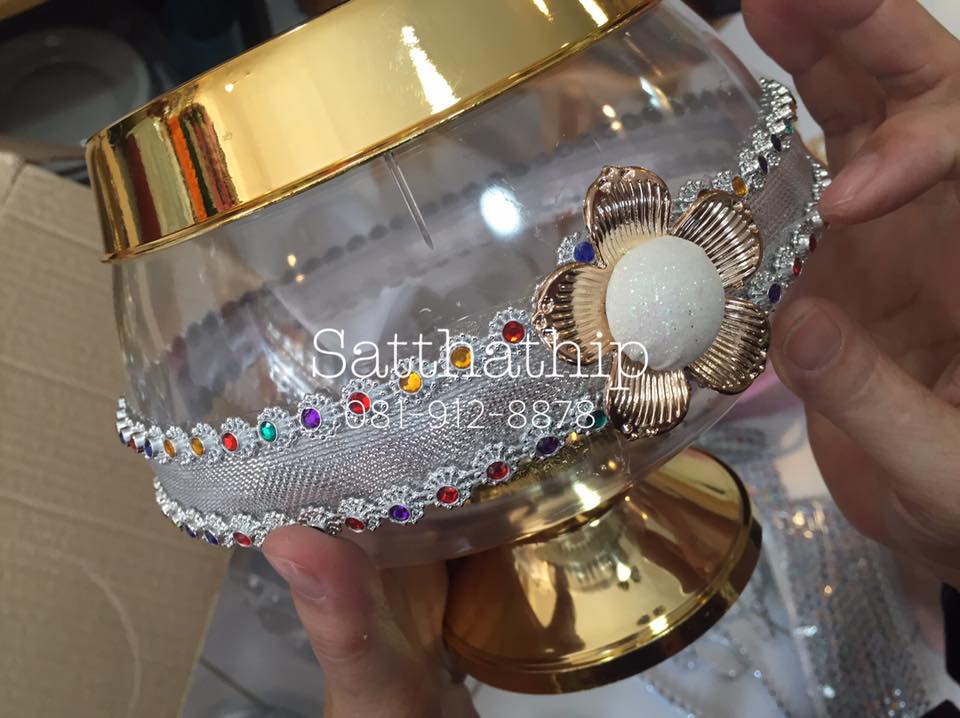 บาตรพระสำหรับหยอดเหรียญ - บาตรพระพลาสติกขนาดเล็ก - บาตรพระออมสิน