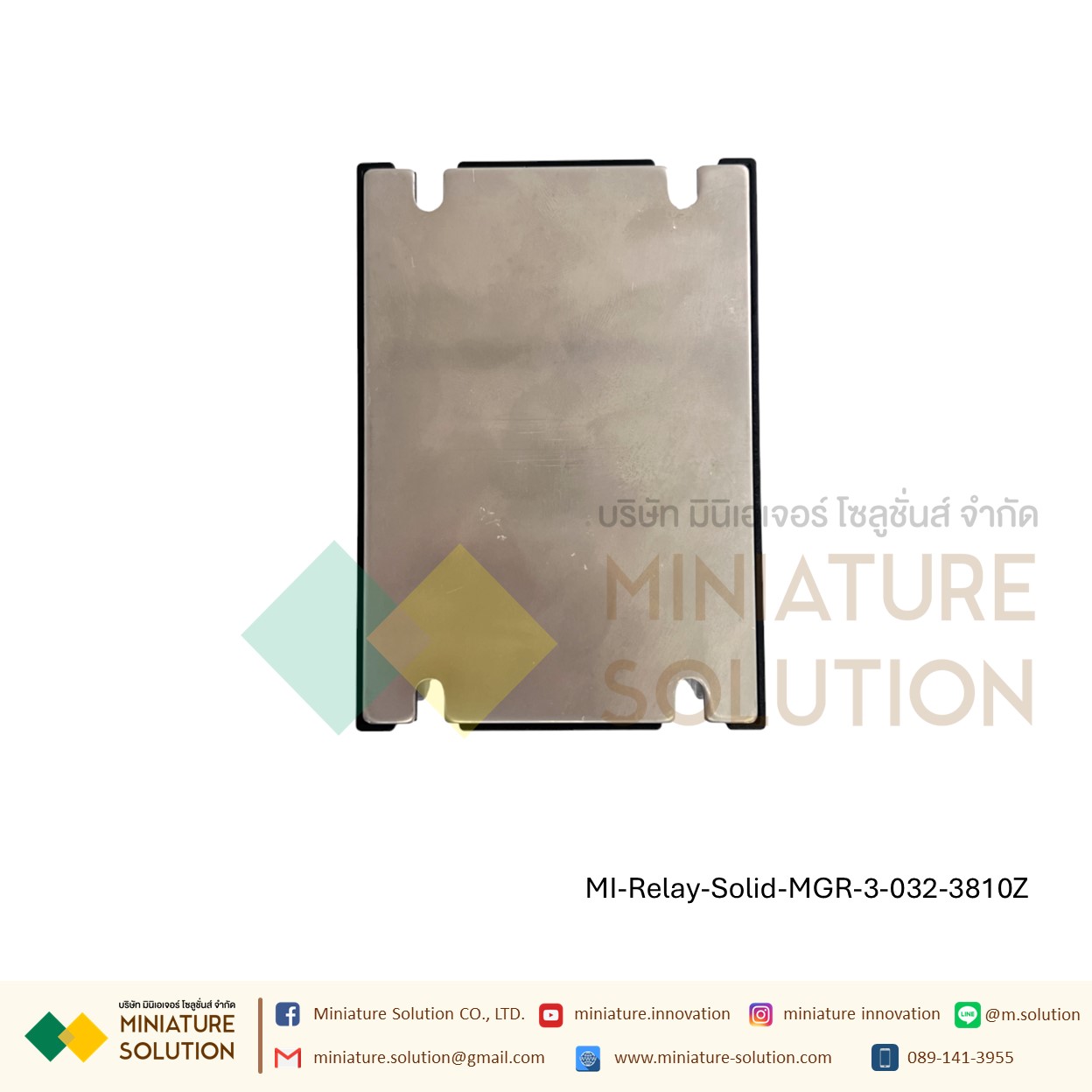 โซลิดสเตตรีเลย์ ไฟ 3 เฟส Three-phase solid state relay MGR-3 032 3840Z 25 40A 60A 80A 100A 200A SSR DC control 4~32 VDC(10A)(25A)(40A)(60A)