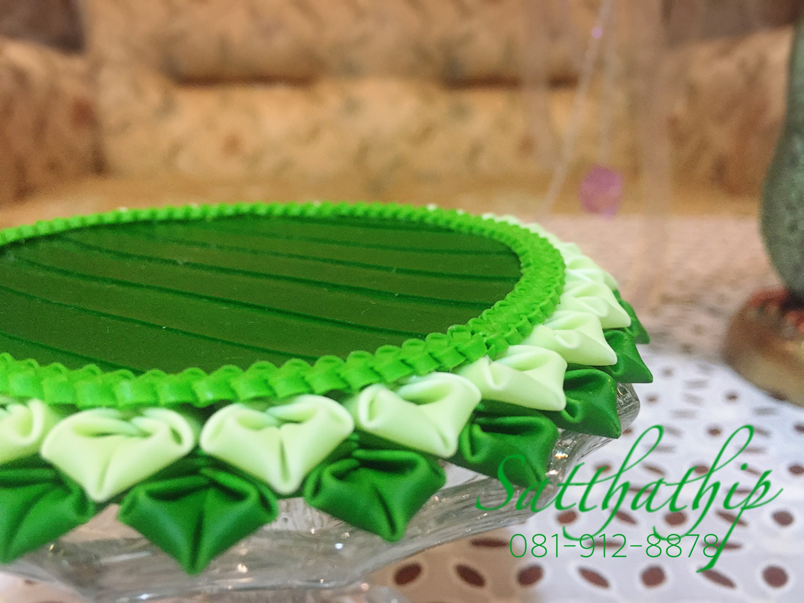 ถาดใบตอง ประดิษฐ์จากดิน - พานใบตอง - Tray