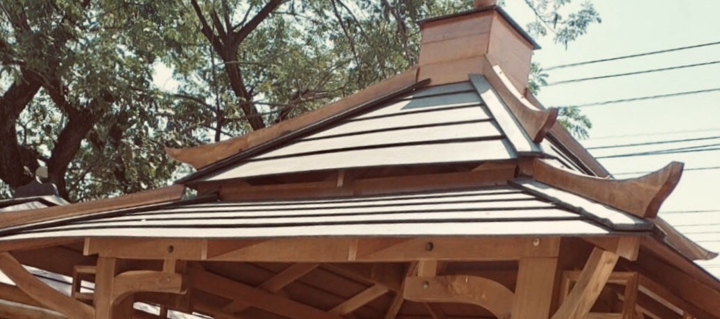 (รหัส JP-1) ศาลาไม้สัก”ทรงญี่ปุ่น” สีเงา ขนาด 2x2x3 ม.