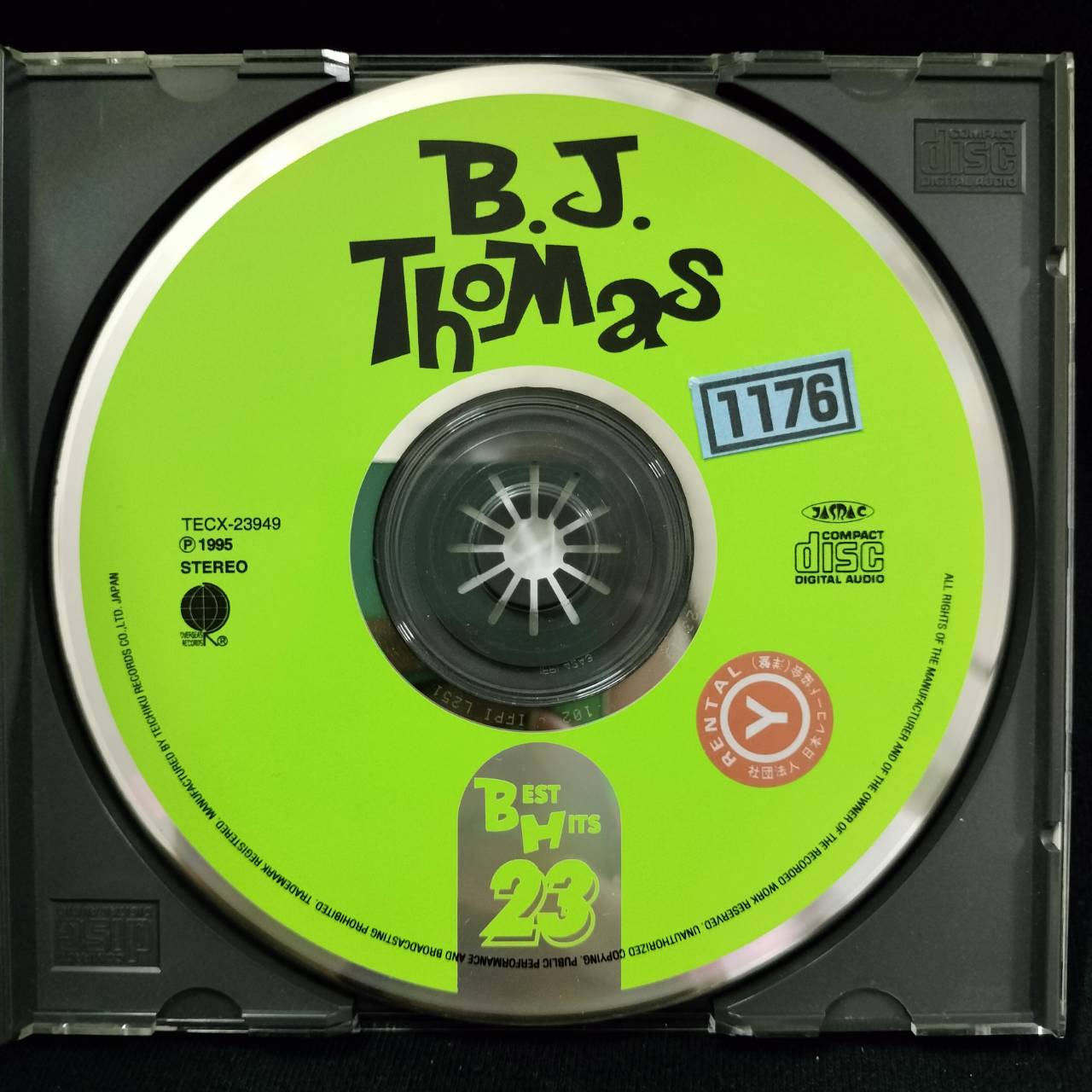 B.J. Thomas – Belafonte / JAPAN / มีบาร์โค้ดติดที่ปก / มีสติ๊กเกอร์ติดหน้าแผ่น / แผ่นดี / มี Obi