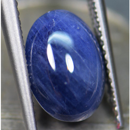 พลอยไพลินหลังเบี้ย (Sapphire) 3.65 กะรัต