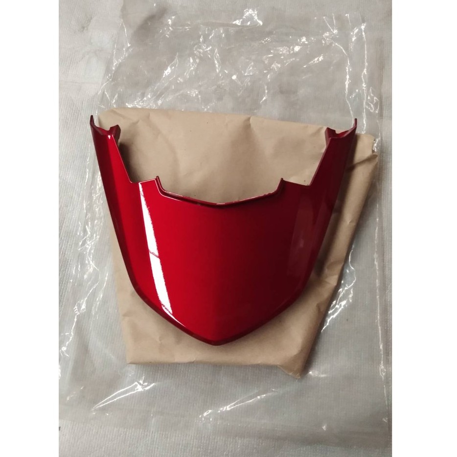 83510-K73-T60ZA ฝาปิดท้ายเบาะ WAVE125i LED 2018-2021 รถสีแดง-ดำ R326C อะไหล่แท้ HONDA