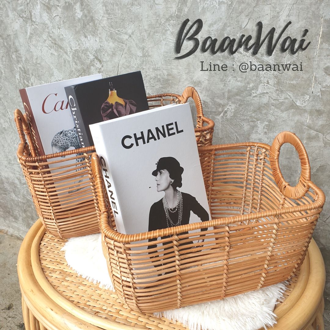 กล่องหวายโครงเหล็ก ลิ้นชักโครงเหล็ก (หูจับ)