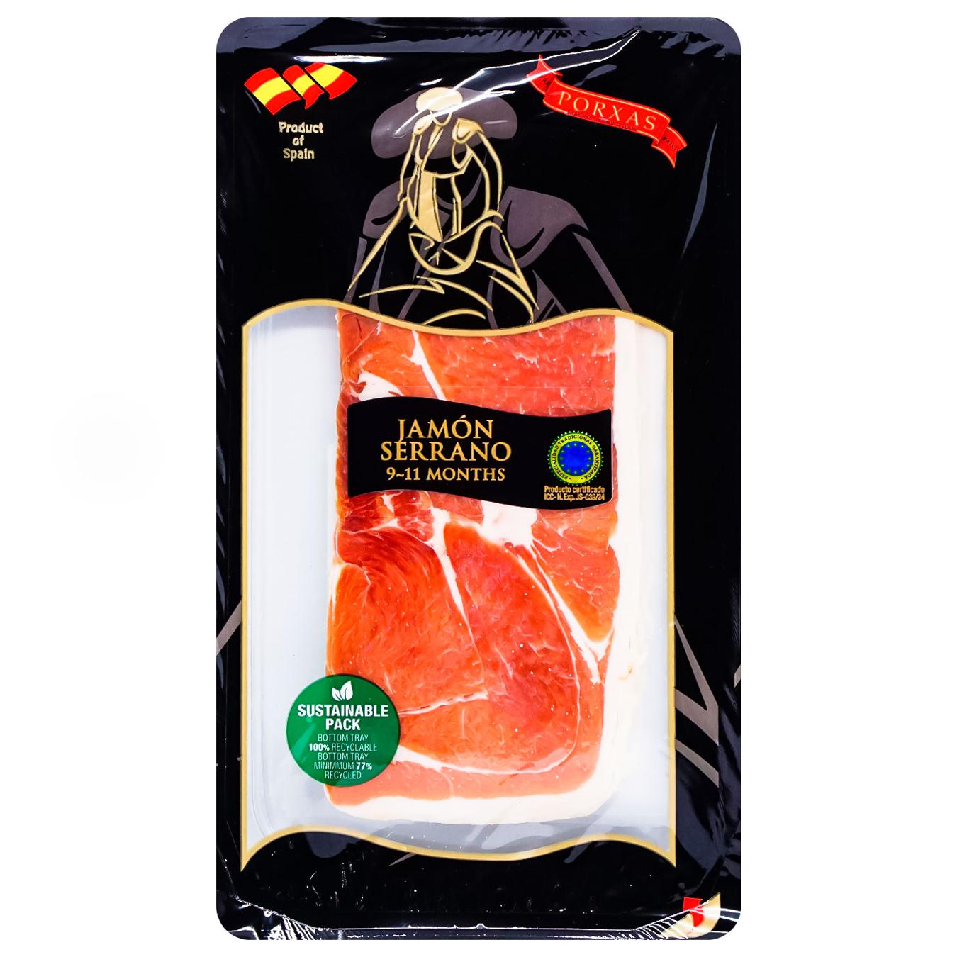 Porxas Serrano Ham 9-11 mpnths 100 g. (สินค้าแช่เย็น) (05-9131)