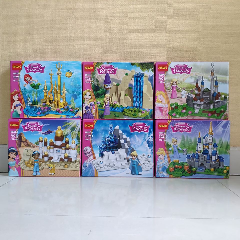 เลโก้จีน DECOOL70210-70215 ชุด Princess