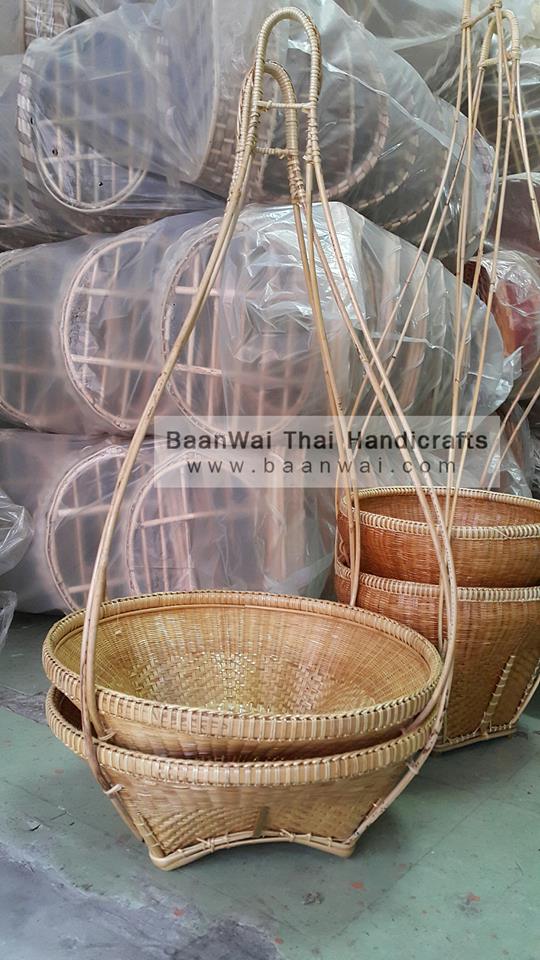 หาบใส่เหรียญโปรยทาน หาบกระจาด หาบกระบุง - งานละเอียด ขนาดใหญ่