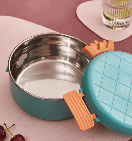 กล่องใส่อาหารสแตนเลส,กล่องสแตนเลสรูปสับปะรด