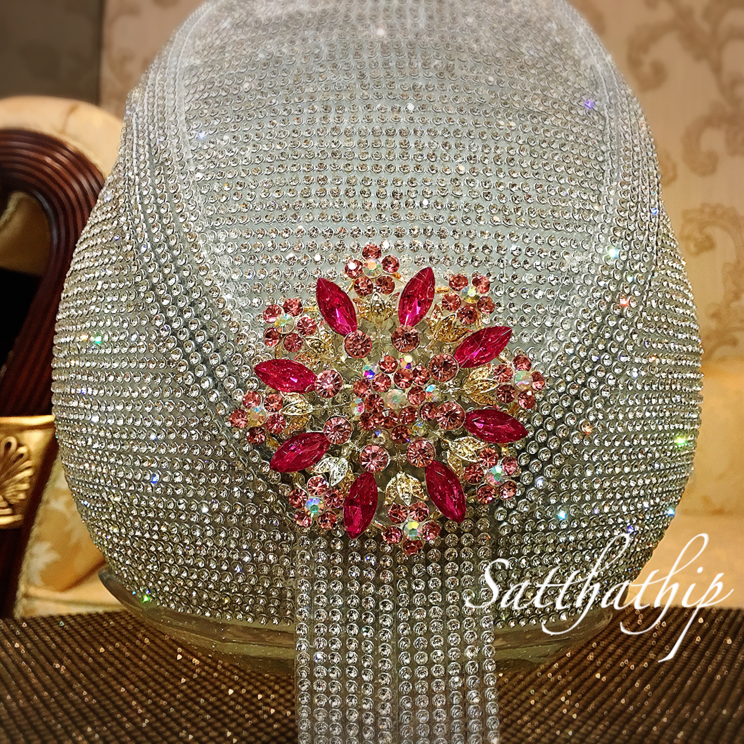 พานพุ่ม - พานพุ่มสักการะ - พานพุ่มเงินทอง - Phan bush