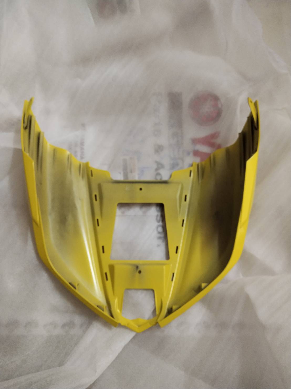 ฝาครอบด้านหน้าเหลือง (1440,YM6) GT125 อะไหล่แท้ YAMAHA 2SX-F2865-00-PA