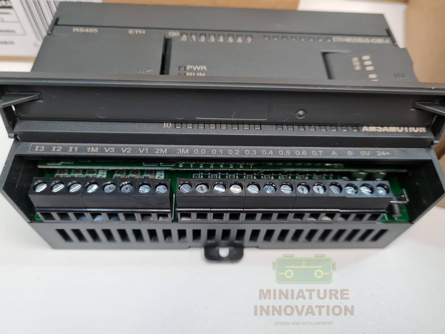 Modbus IO RTU/TCP ETH-Modbus-IO8R-A RTU 8 รีเลย์ Ethernetโมดูล 8I- 8O 6AI-1AO Analog Amsamotion