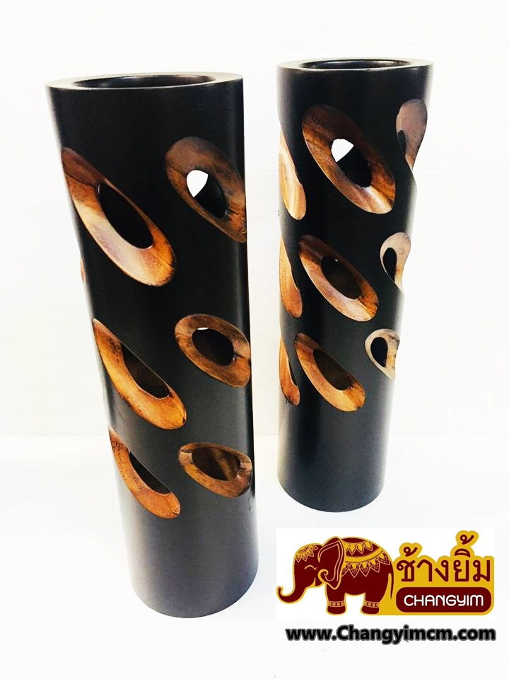 แจกันไม้มะม่วง สูง 14 นิ้ว ( แบบ F002 )