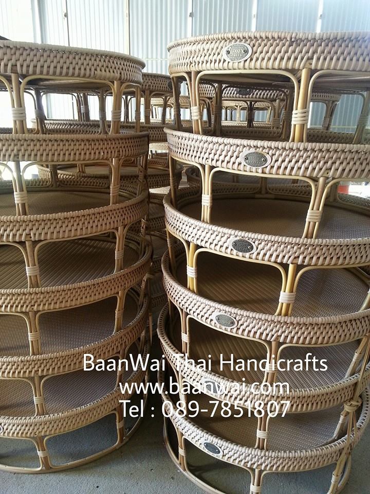 ขันโตกหวายเทียม ขนาด 22 นิ้ว