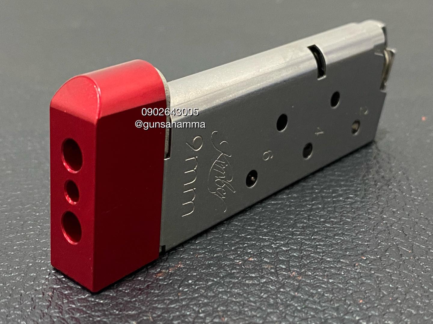 ส้นแม็กรองก้อย Kimber Micro9/1911-ยาว3.8cm x สูง1.5cm