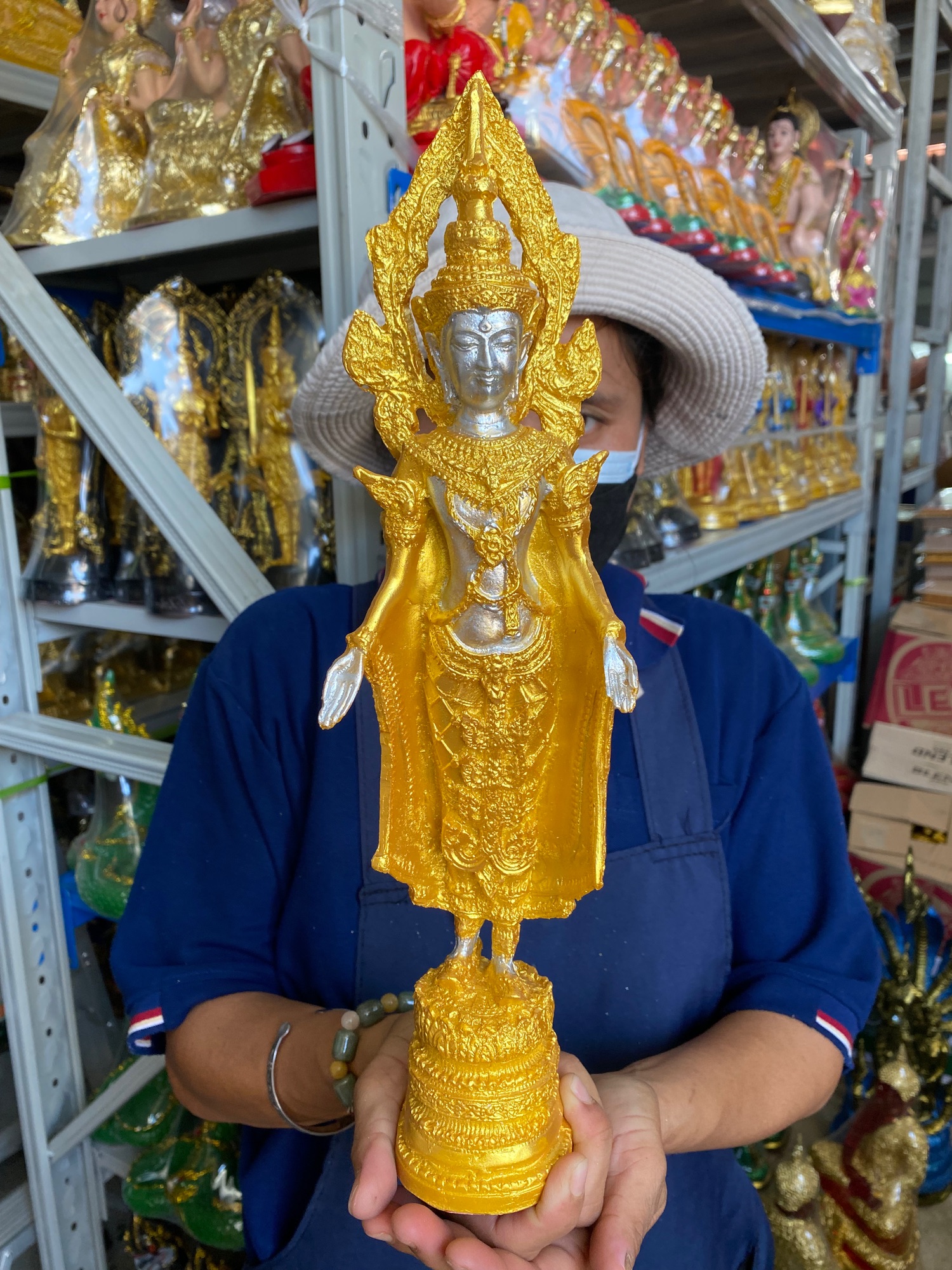 พระปางเปิดโลก พระพุทธเจ้าปางเปิดโลก สูง 15 นิ้ว