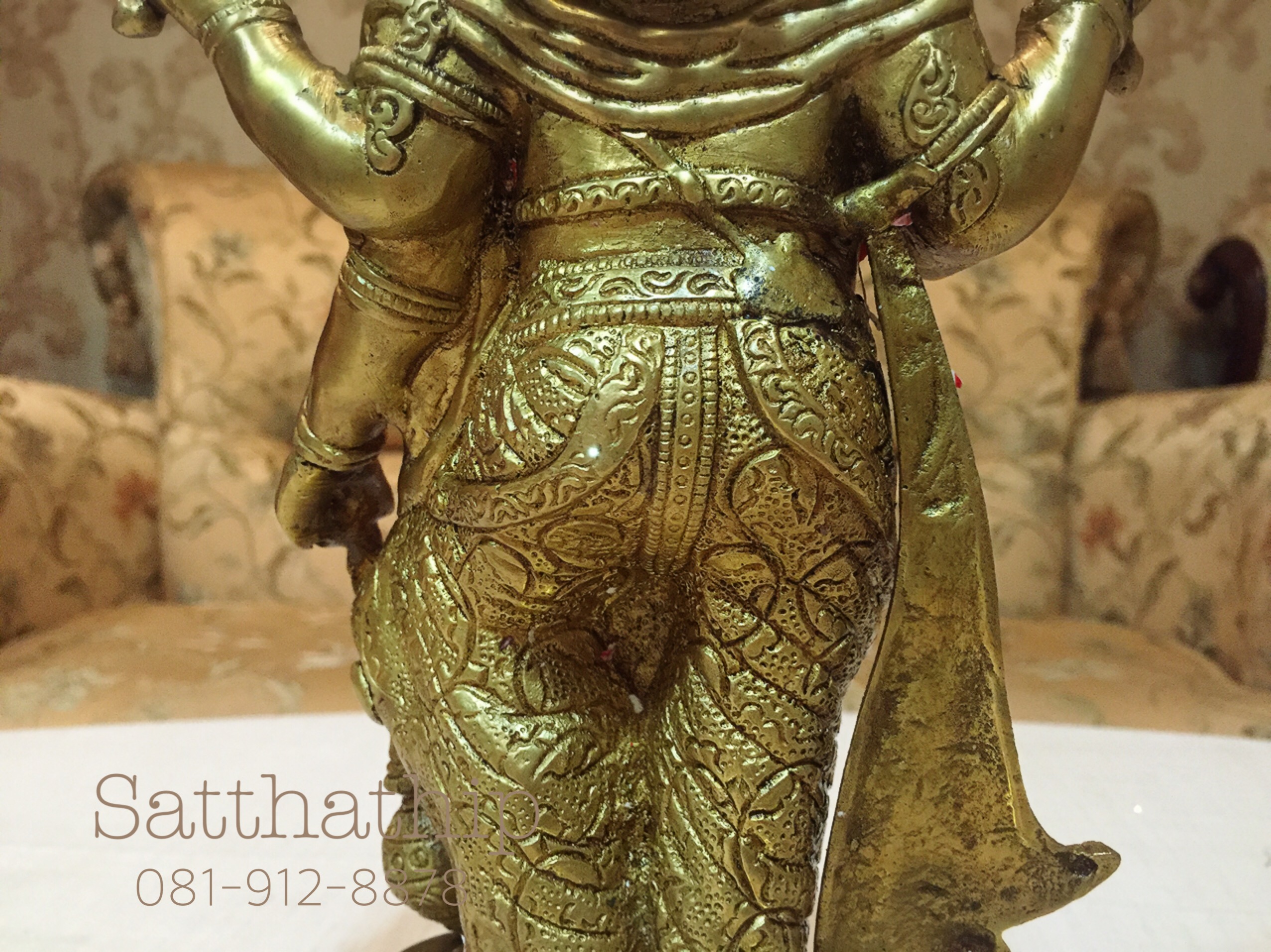 พระพิฆเนศปางประทานพร (ทองเหลือง) ผลิตและนำเข้าจากนเดีย - Ganesha: Lord of Success