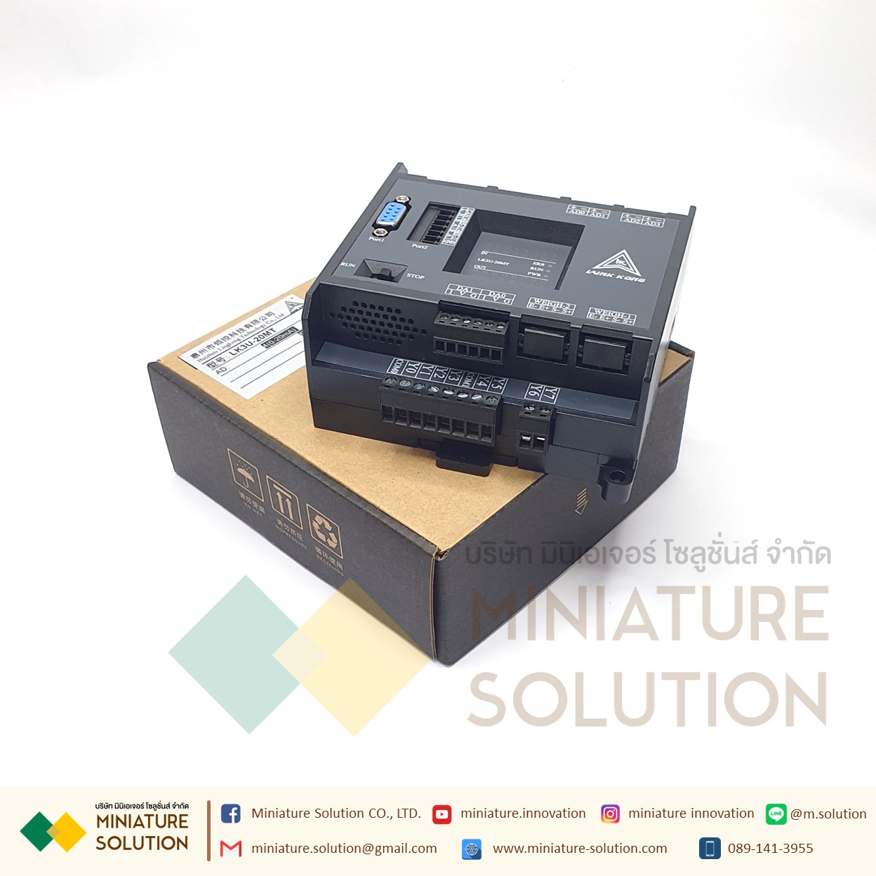 PLC LK3U-20MT-4AD-2DA MITSU GXWork