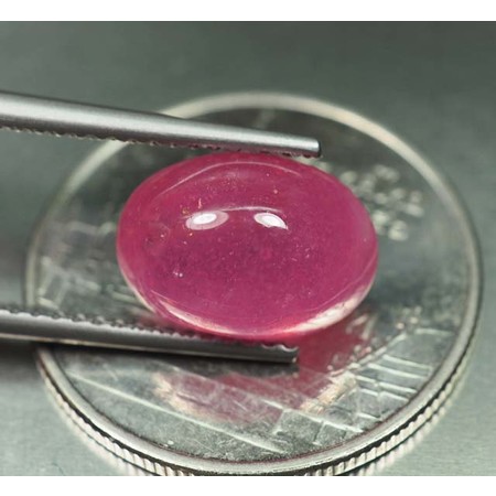 พลอยทับทิม (Ruby) 5 กะรัตสีชมพู