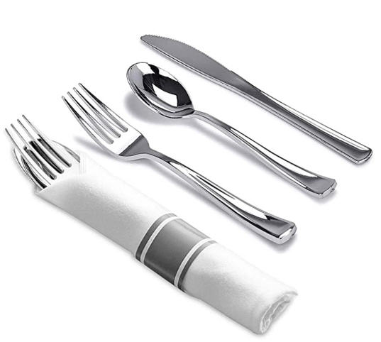 ชุดช้อนส้อมมีด,ชุดช้อนส้อมมีดพลาสติก,ใช้แล้วทิ้ง