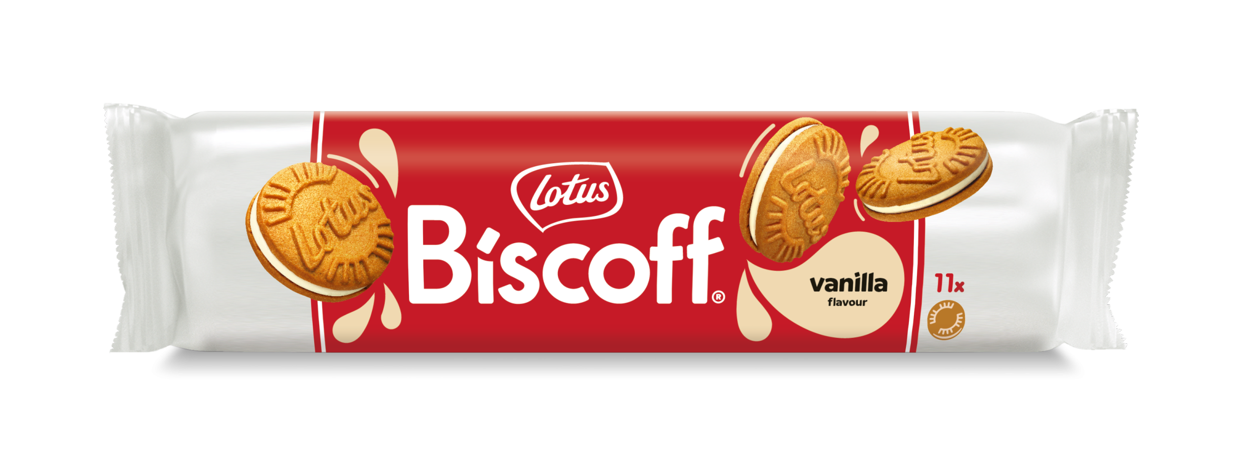 Lotus Biscoff Biscuit Caramelised Sandwich Biscuits Vanilla Flavor 110 g. (05-9377)