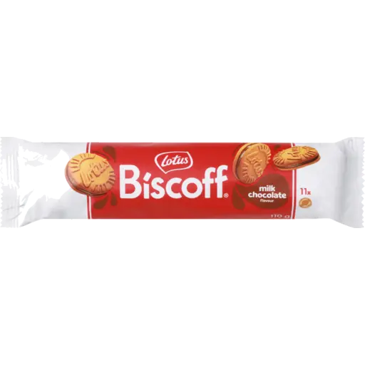 Lotus Biscoff Biscuit Caramelised Sandwich Biscuits with Milk Chocolate Flavor 110 g. (05-9375)