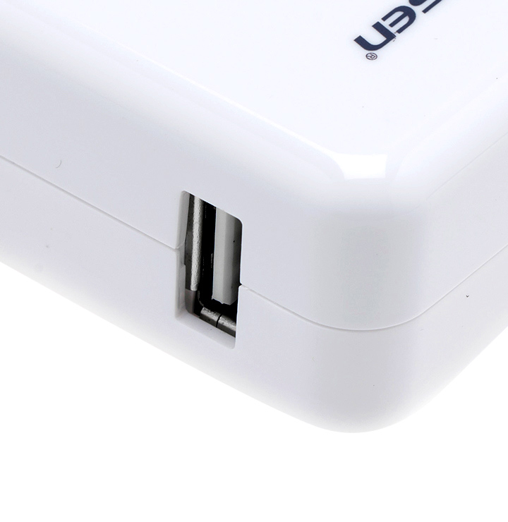 PISEN อะแดปเตอร์ชาร์จไฟ iPad Charger 2.4A USB 5 โวลล์ 2 แอมป์ ต่อเข้ากับไฟบ้าน 100-240V ปลั๊กไฟบิวอิน Built-in ในตัว สะดวกสบายเสียบได้ทันที ชาร์จเร็ว ไม่เปลืองไฟ ปลอดภัย ไม่ร้อน - สีขาว