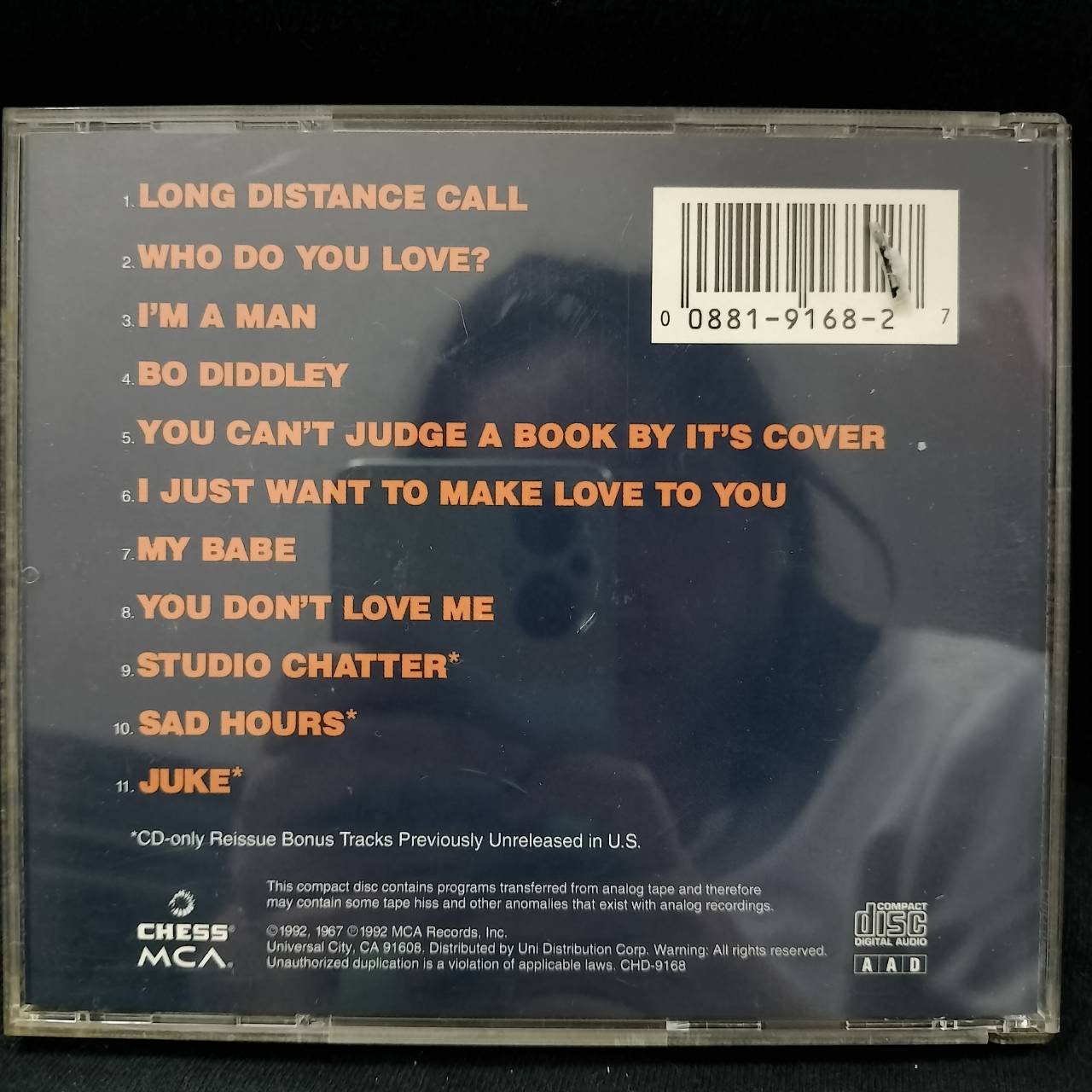 Bo Diddley, Muddy Waters, Little Walter – Super Blues (Bo Diddley, Muddy Waters, Little Walter Join Forces) / USA / ปกเจาะ / ปกในมีจุดเหลือง / แผ่นดี