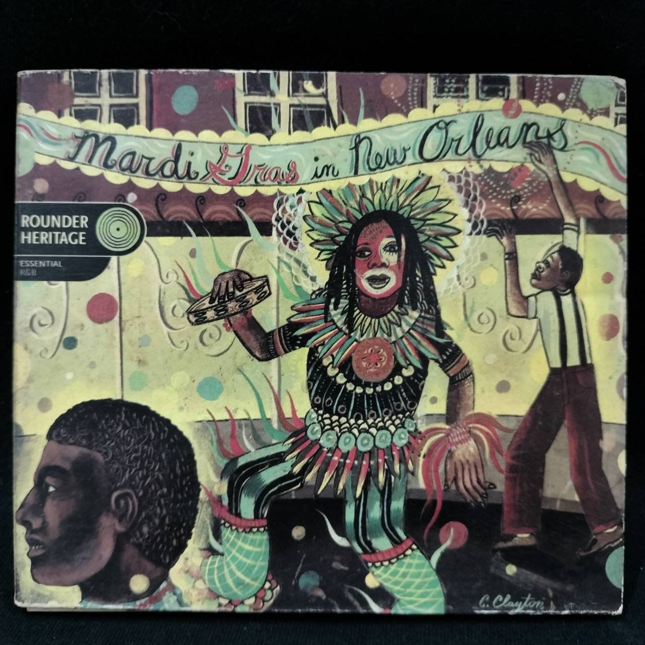 Various – Mardi Gras In New Orleans / USA / ปกมีคราบน้ำ / แผ่นดี