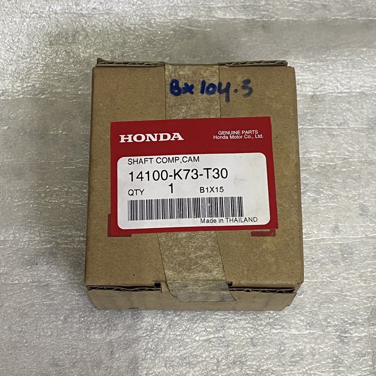 14100-K73-T30 เพลาลูกเบี้ยว WAVE125i 2017-2020 ปลาวาฬ อะไหล่แท้ HONDA