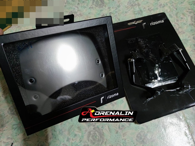 Rizoma - ชิวหน้าทรงต่ำ สีเงิน สำหรับ R9T 2014+ (Headlight Fairing)