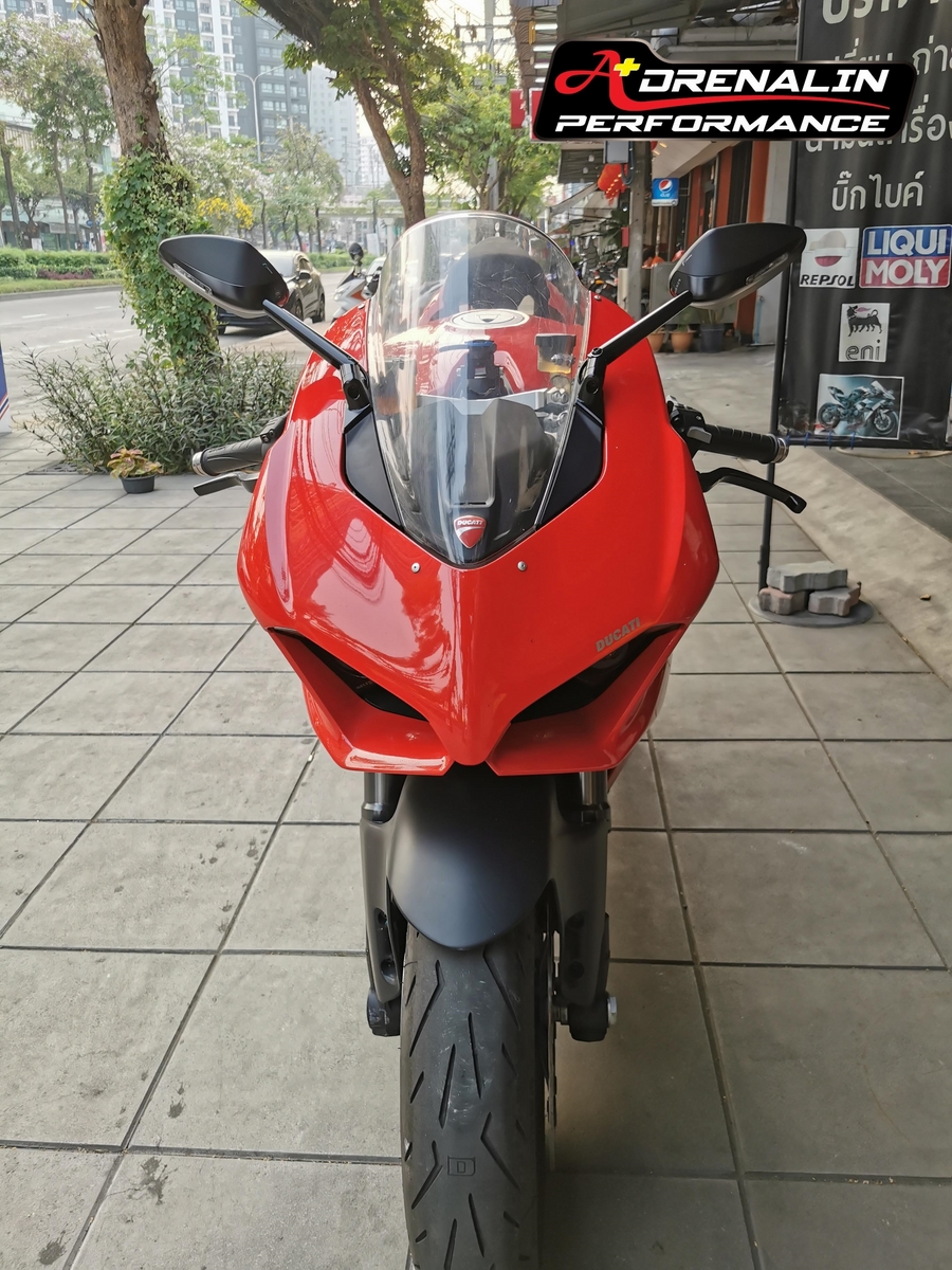 กระจก Rizoma รุ่น Fast สำหรับ Panigale V4 พร้อมไฟเลี้ยว