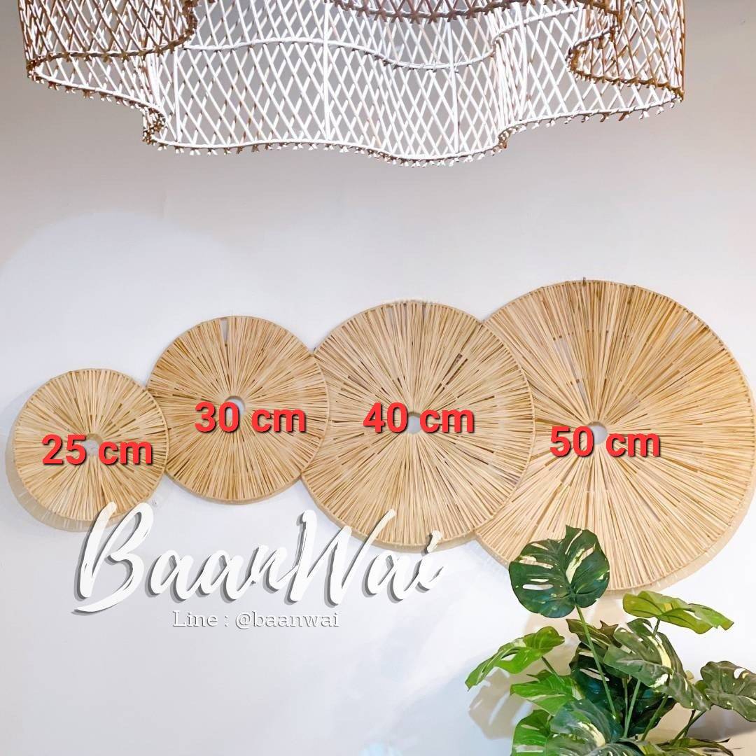 แผ่นตกแต่งผนัง หญ้าราเฟียร์