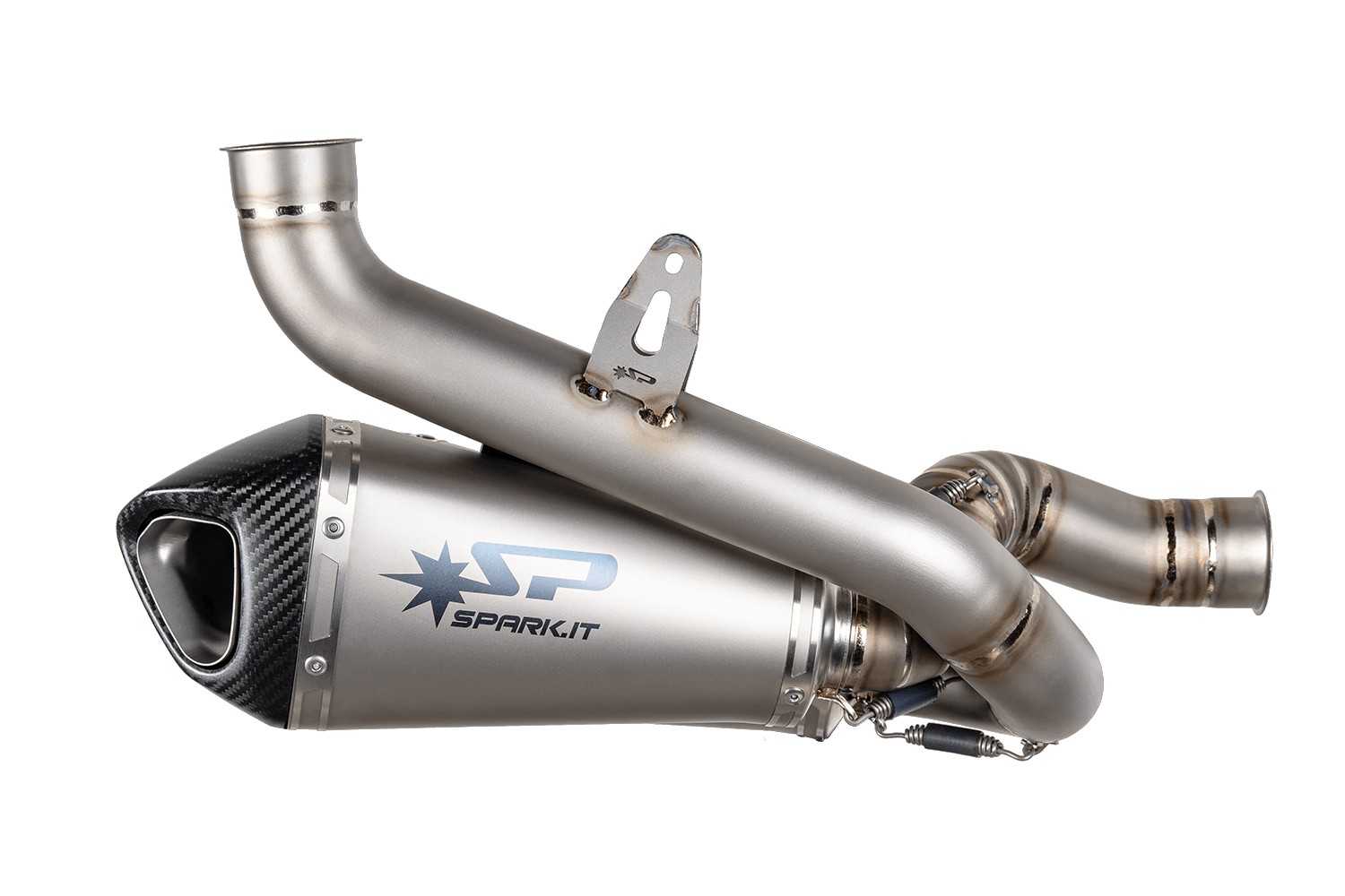 ท่อ Spark exhaust สลิปออนไทเทเนียม สำหรับ Panigale V4 2025+ ท่อคู่ออกล่าง