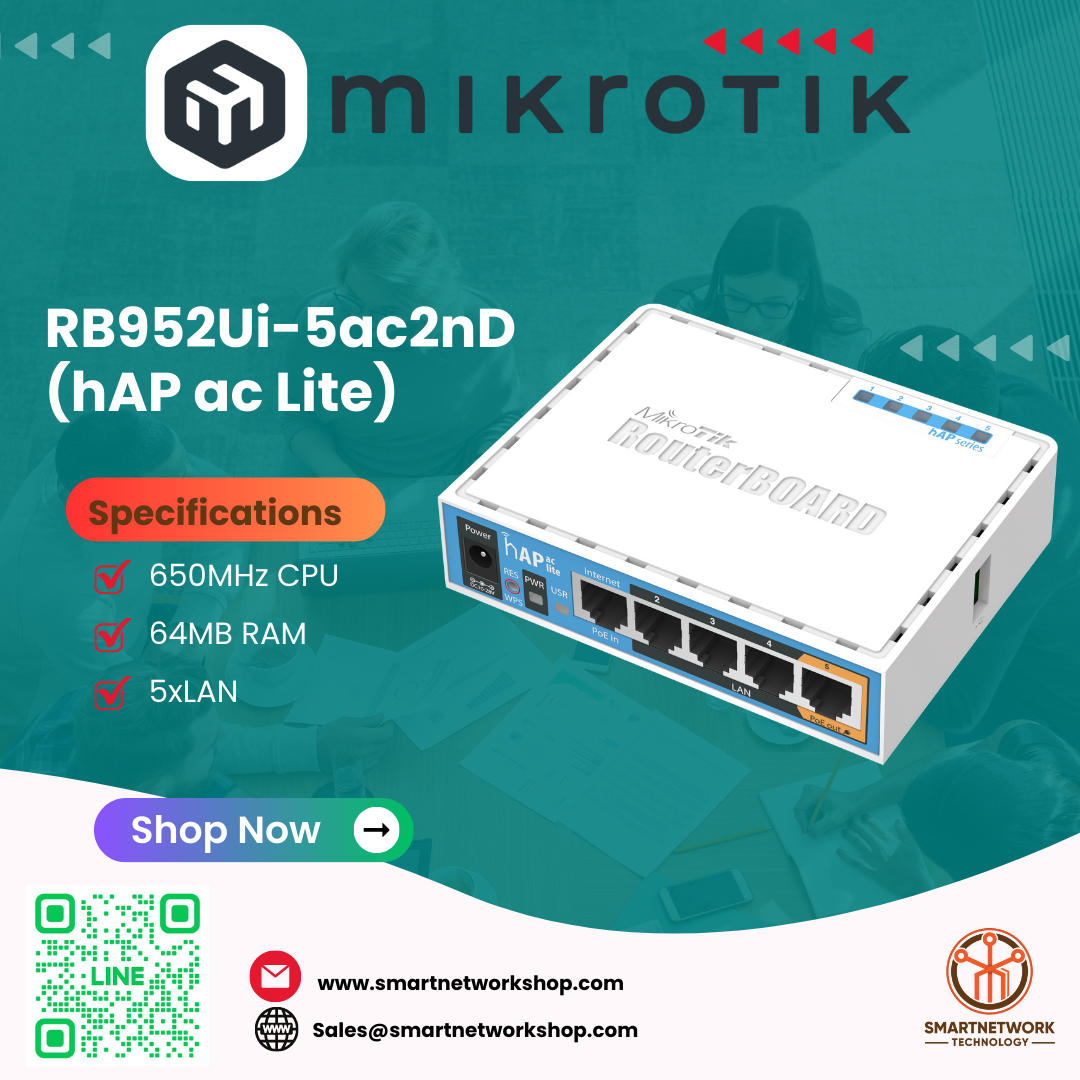 Mikrotik RB952Ui-5ac2nD (hAP ac Lite)