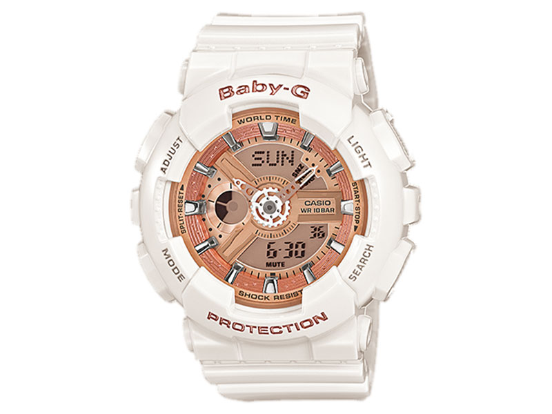 CASIO BABY-G นาฬิกาข้อมือ นาฬิกากันน้ำ นาฬิกาของแท้ ประกันศูนย์ CMG 1 ปี รุ่น BA-110-7A1