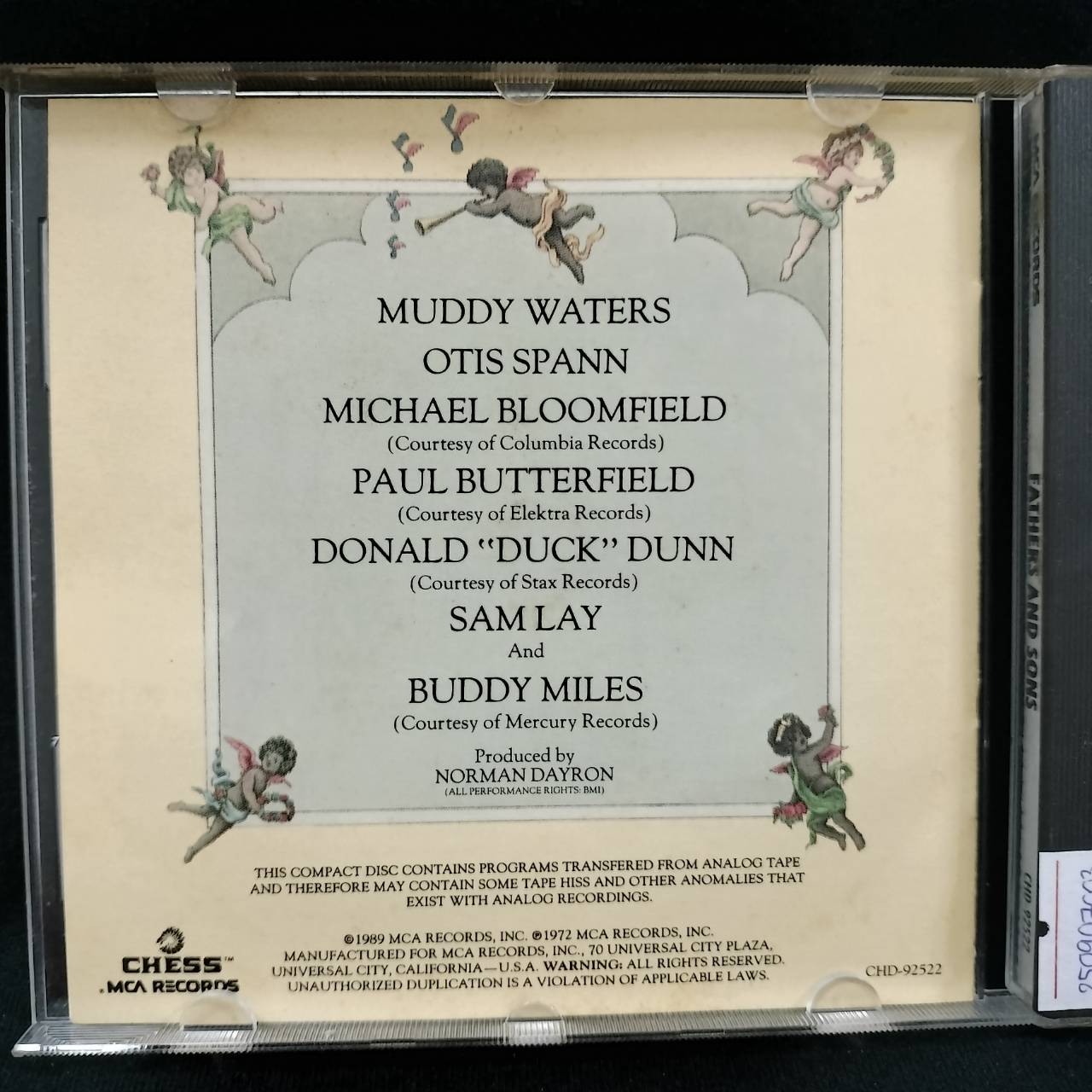 Muddy Waters / Otis Spann / Mike Bloomfield / Paul Butterfield / Donald "Duck" Dunn / Sam Lay And Buddy Miles – Fathers And Sons / USA / แผ่นดี