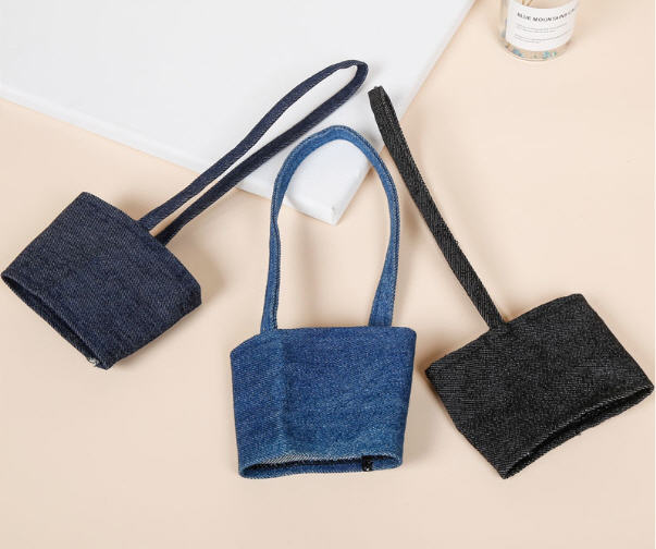 ปลอกผ้าใส่แก้วกาแฟ,ปลอกผ้าสวมแก้ว,ปลอกสวมแก้ว,สกรีนโลโก้