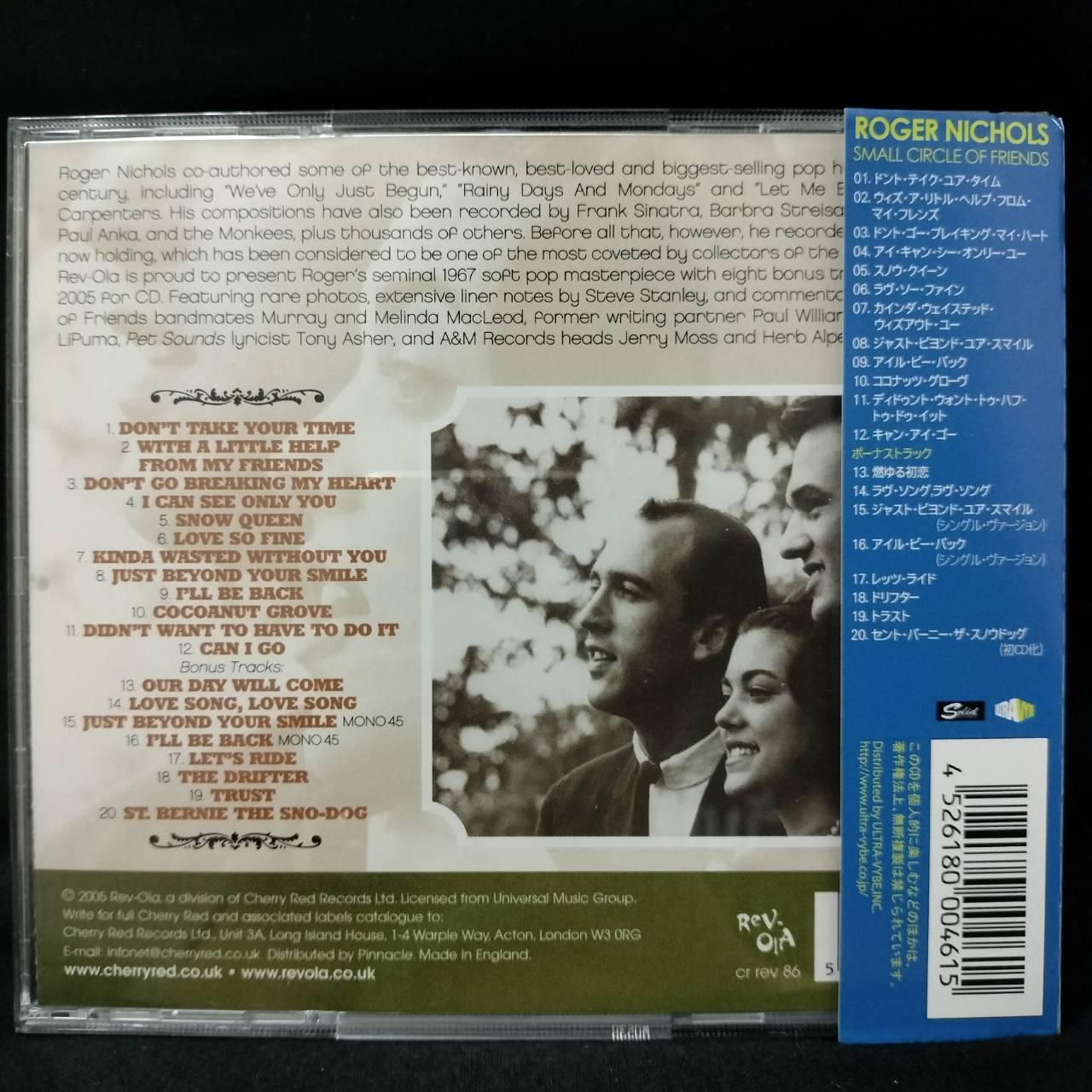 Roger Nichols & The Small Circle Of Friends – Roger Nichols & The Small Circle Of Friends / ENGLAND / แผ่นสวย / มี Obi