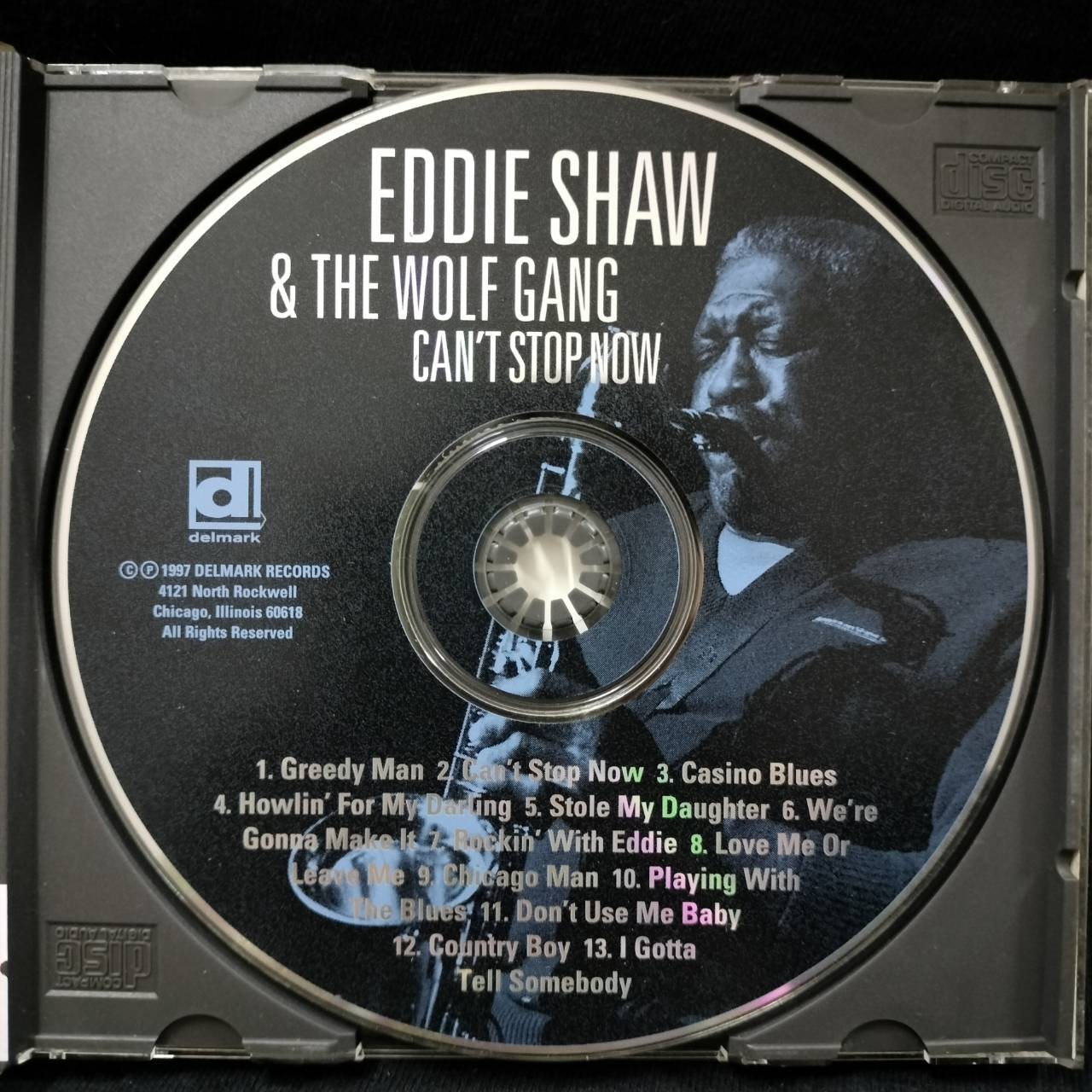 Eddie Shaw & The Wolf Gang – Can't Stop Now / USA / ปกเจาะ / ปกในมีจุดเหลือง / แผ่นดี