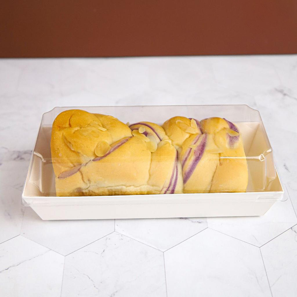 กล่องผืนผ้าใหญ่ สีขาว +ฝา (20 ใบ/ห่อ) (09-8170)