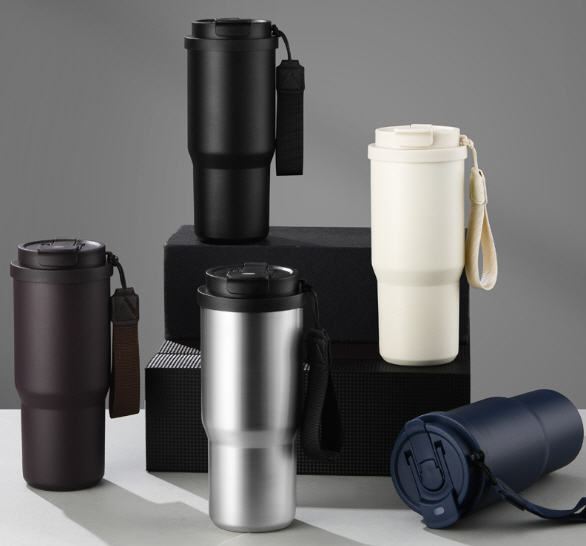 แก้วกาแฟสแตนเลส,แก้วน้ำสแตนเลส,แก้วกาแฟ,25oz/750ml,แก้วกาแฟพร้อมสายคล้อง