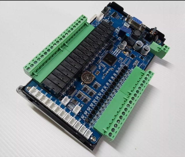 PLC FX2N - (MR-MT) บอร์ดควบคุมการตั้งโปรแกรมใช้ในงานอุตสาหกรรม พร้อมฐานยึด