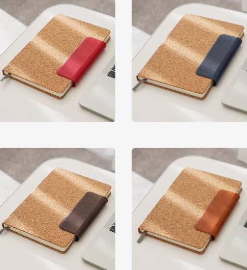 ชุดสมุดโน้ต+ปากกา,สมุดไดอารี่ปกไม้ก๊อก,สมุดโน้ตปกไม้ก๊อก,A5