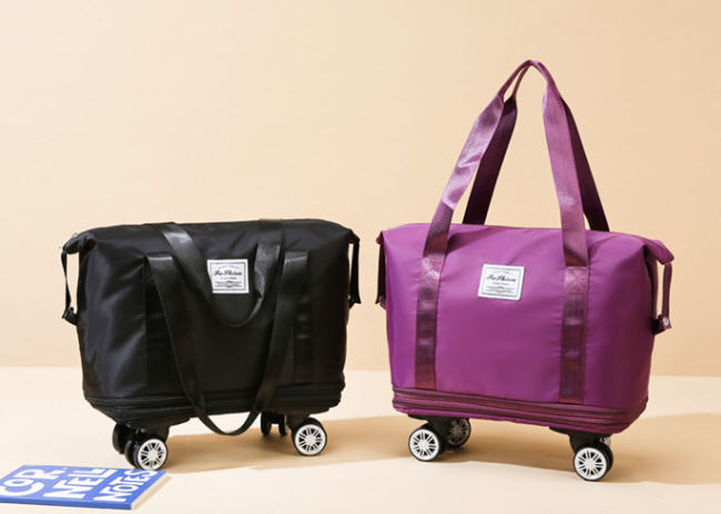 กระเป๋าใส่เสื้อผ้า,กระเป๋าผ้าล้อลาก,กระเป๋าผ้าพับได้ล้อลาก,สกรีนโลโก้,สินค้าพรีเมี่ยม,ของพรีเมี่ยม