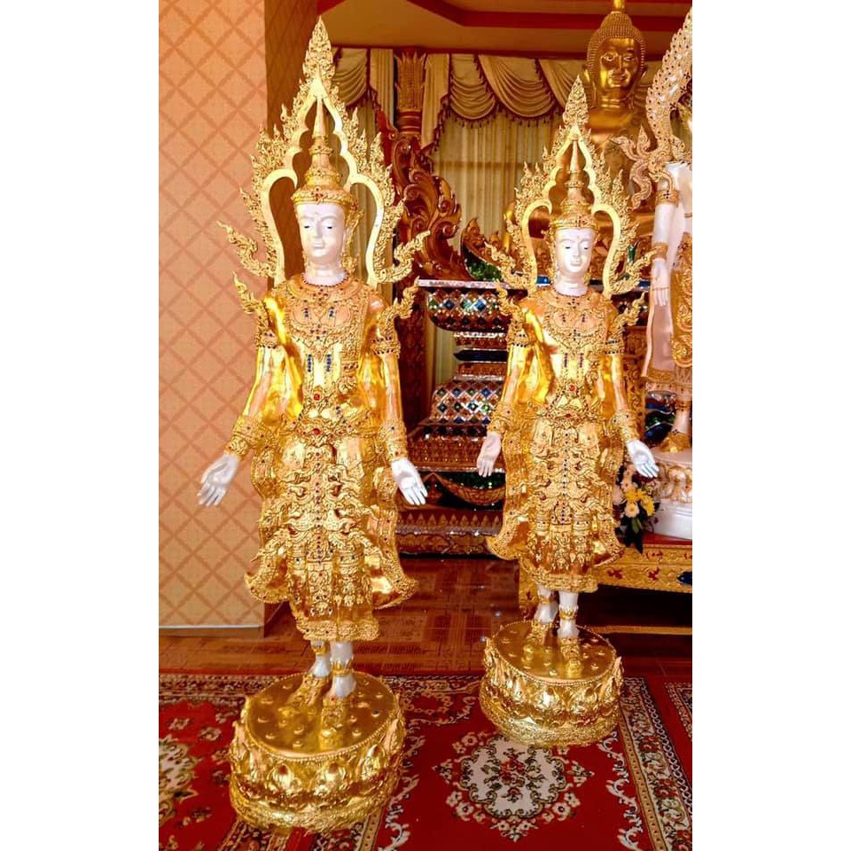 พระปางเปิดโลก สูง 2 เมตร 40 ปิดทองเค