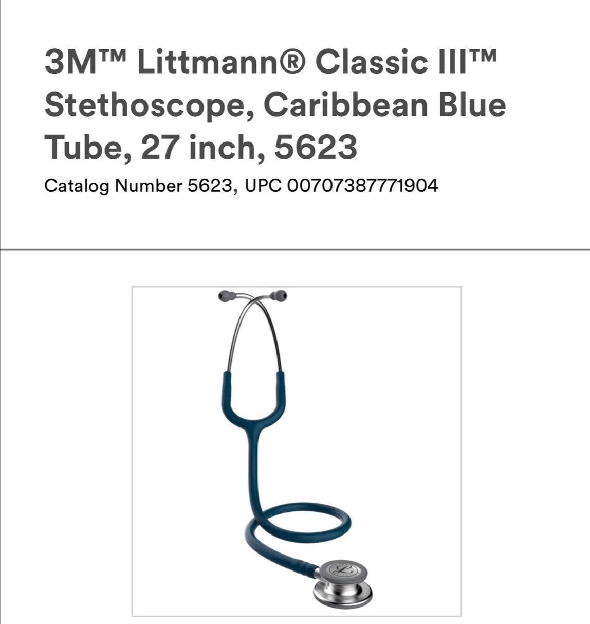 หูฟังแพทย์ Stethoscope 3M